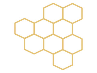 Honeycomb Pattern Cells Illustration
