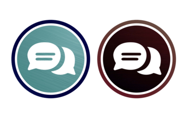 notification icon symbol with texture