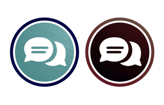 notification icon symbol with texture