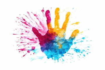 Colorful Handprint illustration