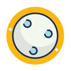 moon of space vector illustration icon