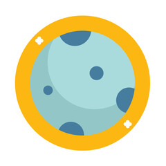 jupiter of space vector illustration icon