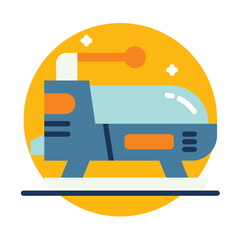 spaceship of space vector illustration icon