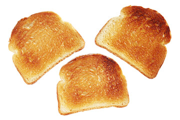 Toasted bread slices