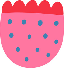 Abstract geometric shape, modern geometric element. Trendy minimalist basic figure,vector graphic design. Pink color.