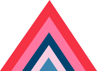 Abstract geometric shape, modern geometric element. Trendy minimalist basic figure,vector graphic design. Pink color.