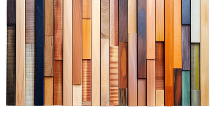 Beautiful colored wood grain isolated on transparent background Png V1