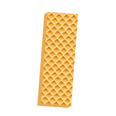 sweet wafer dessert cartoon style