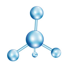 atom molecule art drawn icon