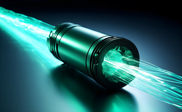 Green Light Emitting from Fiber Optic Cable: Technology Innovation for Future Communication