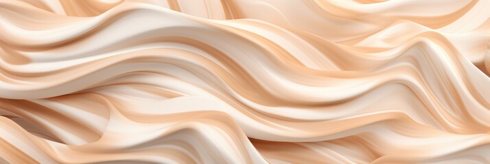 Close Up Texture Of Cinnamon Ice Cream Tile Banner Seamless