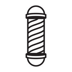 barber pole icon design vector template