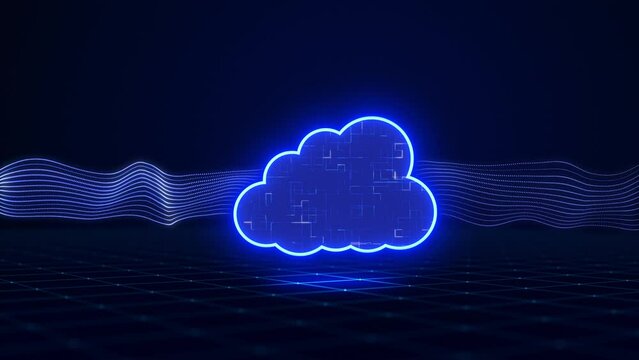 Data transfer cloud computing technology concept