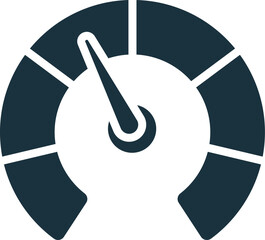 Indicator icon. Monochrome simple sign from performance collection. Indicator icon for logo, templates, web design and infographics.