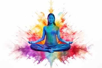 Meditation yoga concept background