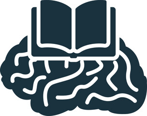 Intellectual icon. Monochrome simple sign from performance collection. Intellectual icon for logo, templates, web design and infographics.