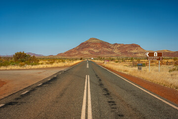 Outback road in Karijini, Western Australia