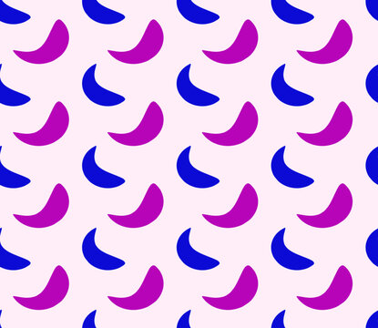 Pattern with colored shapes on a light background. Design for fabric, paper, website
