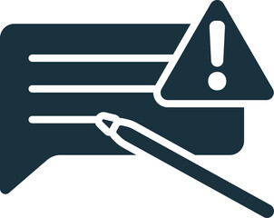 Remark icon. Monochrome simple sign from speech collection. Remark icon for logo, templates, web design and infographics.