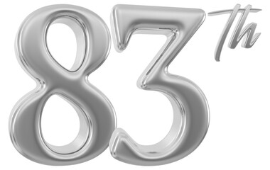 83 rd anniversary - silver number anniversary