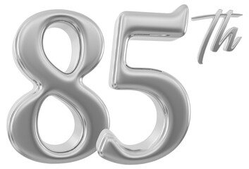 85 th anniversary - silver number anniversary