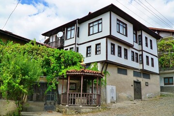 Traditional houses in Bulak village in Karabük, Turkey.