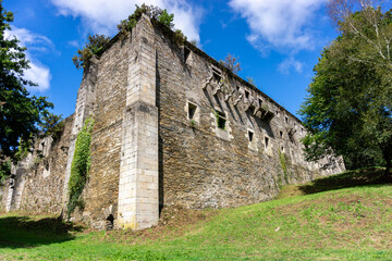 Fototapeta premium Partial view of the monastery of Santa María de Monfero. A Coruña, Spain.