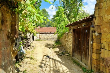 Traditional houses in Bulak village in Karabük, Turkey.