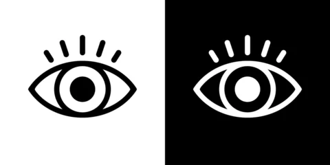 Foto op Canvas Eye icon vector in flat style. View, watch sign symbol © Ka Han