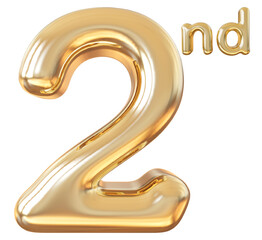 2 nd anniversary - gold number anniversary