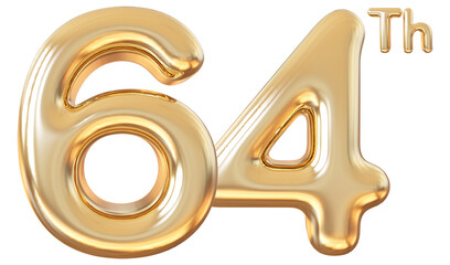 65 th anniversary - gold number anniversary
