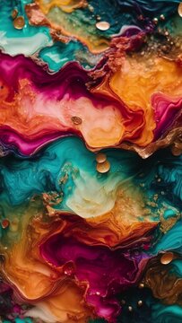 abstract color liquid animation background