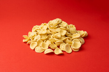 Raw Orecchiette Pasta, Homemade Dry Macaroni, Italian Recchietedde