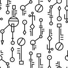  Seamless abstract pattern. Can be printed on any material: package, merch, fabric, home.