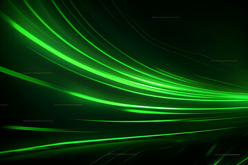 Fototapeta na wymiar Beautiful abstract futuristic dark background with green colour light. AI Generative