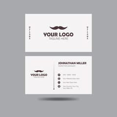 Minimalist elegant modern business card design template template for your cafe with your beautiful logo and vintage minimalist colour , which will grab your audience's attention .