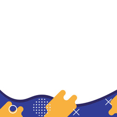 Flat Abstract Footer