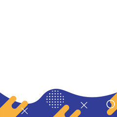 Flat Abstract Footer