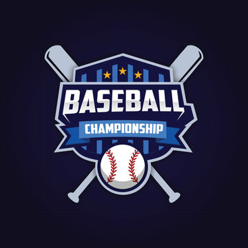 Baseball logo template