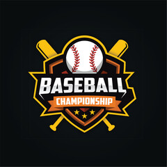 Baseball logo template