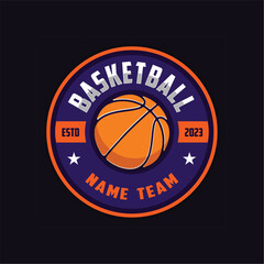 Basketball logo template