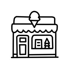 Ice cream shop icon