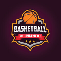 Basketball logo template