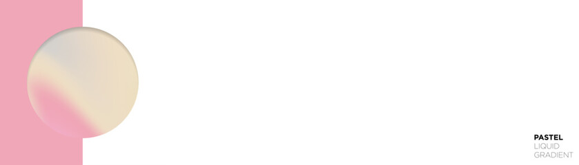 Minimalist Pink Gradation Theme Background template. Pastel Pink aesthetic color banner with copy space. Vector Illustration. 