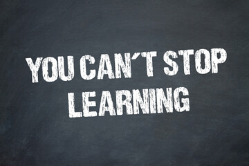 Fototapeta premium you can´t stop learning 