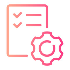 order processed gradient icon