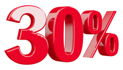 30 Percent off - 3d Number Discount