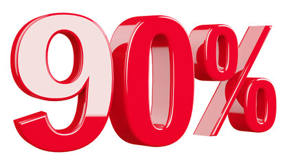 90 Percent off - 3d Number Discount
