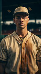 Obraz premium Portraits of Power: Baseball's Monumental Men, Generative AI