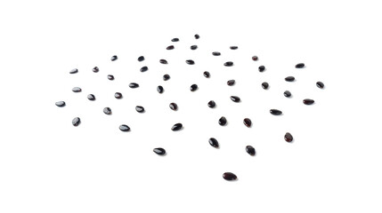 Watermelon Seeds, Water Melon Black Seed Pile, Small Black Kernels